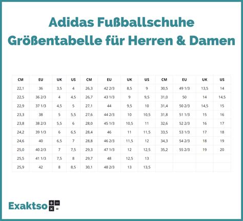 adidas fußballschuhe größenübersicht|Adidas größentabelle deutschland.